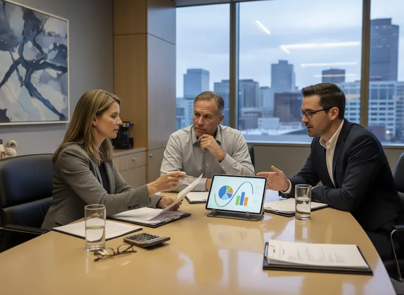 Modern family law matter being discussed by a couple who seek legal advice