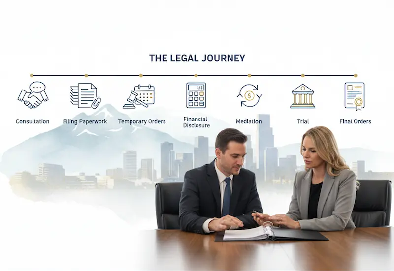 Denver Co family attorney going through the legal process in child custody disputes