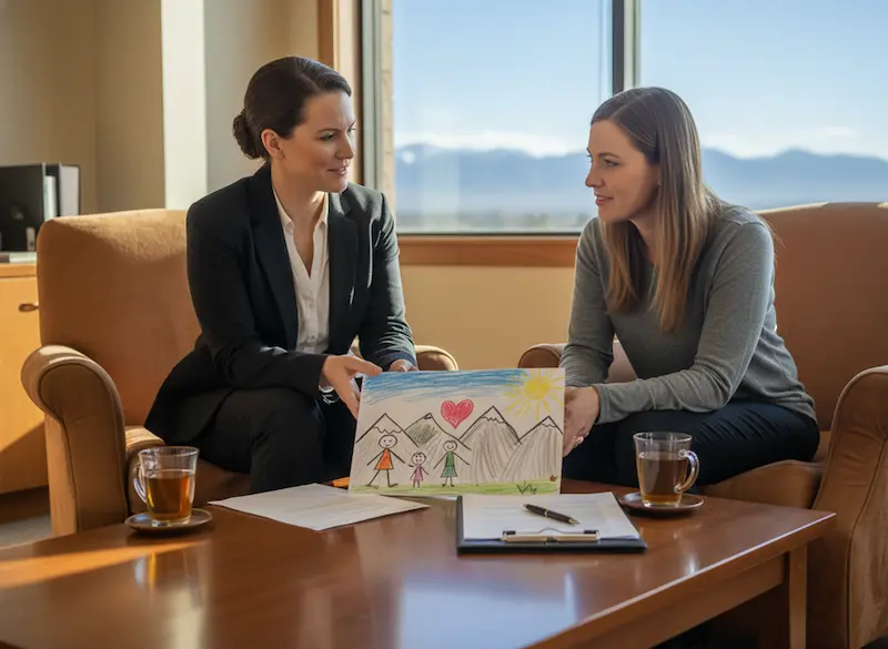 Family law attorney Fisher & Associates helping with the legal process 